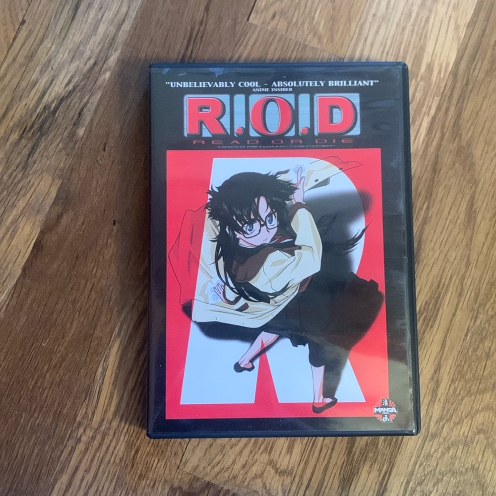 Read or Die R.O.D Anime DVD includes fold out poster 90mins long